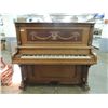 Image 1 : ANTIQUE SCHUMANN #10591 QTR SAW OAK UPRIGHT PIANO