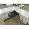 Image 1 : LARGE GRAY CORNER OFFICE DESK