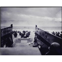 Aluminum Photo Print WWII US Troops Normandy D-Day 1944