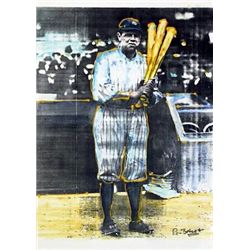 Ron Basca Babe Ruth Baseball Art Print