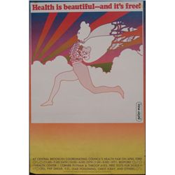 Peter Max Art Poster Health is Beautiful and its Free