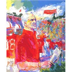 Signed LeRoy Neiman Coach Bill Walsh Stanford Art Print