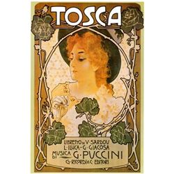 2) Opera Giclees Tosca La Boheme Vintage Advertising