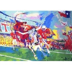 Texas Longhorns LeRoy Neiman Signed LE This is No Bull