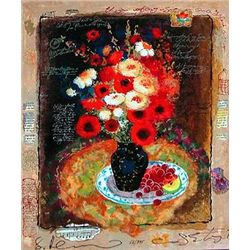 Alexander and Wissotzky Colorful Bouquet Serigraph S/N