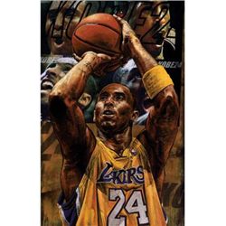 Stephen Holland Signed Kobe Bryant 2010 Art Print