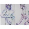 Image 2 : 2 Betty Snyder Rees Original Nude Color Figure Drawings