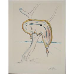 Salvador Dali : Tearful Soft Watch Melting Art Print