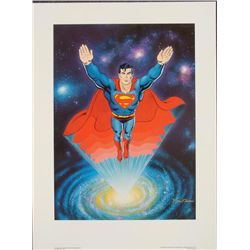 Signed Curt Swan Print Superman Another Dimension