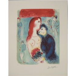 Marc Chagall : Chupa Nude Romantic Art Print