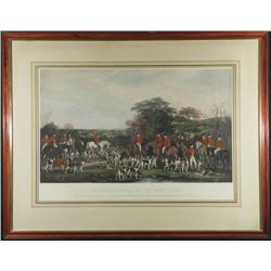 Antique Print Sir Richard Sutton & Quorn Hounds -Frmd