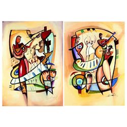 Alfred Gockel Art Prints Uptown Saturday Night I and II