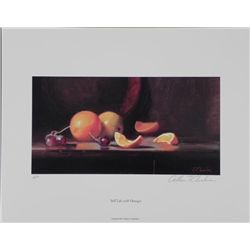 William Chambers Signed AP Art Print Still Life Oranges