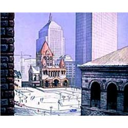 Richard Haas Signed Numbered COPLEY SQUARE Art Print