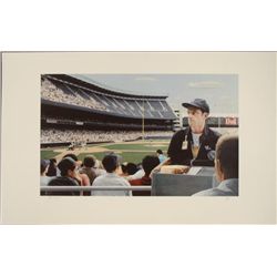 Max Ferguson : Yankee Stadium Baseball Art Print