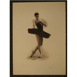 Douglas Hoffman Signed & Dedicated Print Ballet Dancer