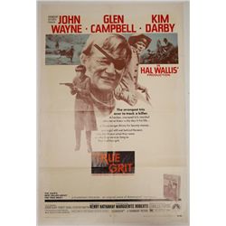 True Grit Vintage Original Movie Poster w/ John Wayne