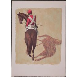 Henry Koehler Signed Artist Proof Print Horse Racing