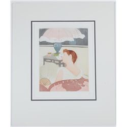 The Lamp by Mary Cassatt Aquatint Print Centurion Ed