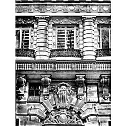 Esteban Chavez WHITE COLUMN FACADE Signed Art Etching