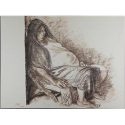 Francisco Zuniga Print Pregnant Woman- 20 Dibujos, 1973