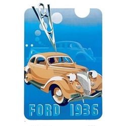 Ford V8, 1936 Advertising Poster Car Art Print