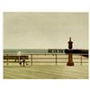 Image 1 : Max Ferguson CONEY ISLAND III Hand Colored Etching Art