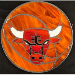 Chicago Bulls Stained Glass Basketball Art Pinkhasik