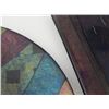 Image 2 : 2 Diff Artist Signed Art Glass Pcs: Dish Plate & Tray