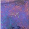 Image 4 : 2 Diff Artist Signed Art Glass Pcs: Dish Plate & Tray