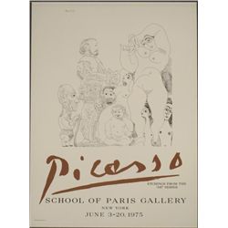 Pablo Picasso 347 Series Etchings Exhibition Art Print