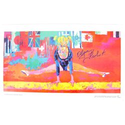Olga Korbut Signed Leroy Neiman 14" x 22" Lithograph
