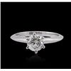 Image 1 : 14KT White Gold 1.02ct Brilliant Cut Diamond Solitaire Ring