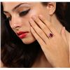 Image 1 : 14KT White Gold 3.54ct Ruby and Diamond Ring