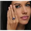 Image 2 : 14KT Rose Gold 3.47ct Tanzanite and Diamond Ring