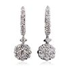 Image 1 : 14KT White Gold 1.32ctw Diamond Earrings