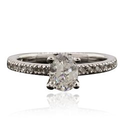 14KT White Gold 1.04ctw Diamond Ring