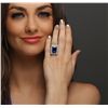 Image 1 : 14KT White Gold GIA Certified 17.10ct Tanzanite and Diamond Ring