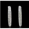 Image 1 : 14KT White Gold 3.08ctw Diamond Earrings