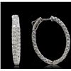 Image 2 : 14KT White Gold 3.08ctw Diamond Earrings