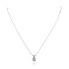 Image 1 : 14KT White Gold 1.08ct Diamond Pendant With Chain