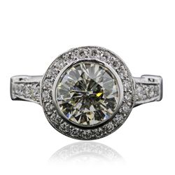 14KT White Gold 3.07ctw Diamond Ring