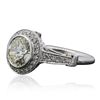 Image 2 : 14KT White Gold 3.07ctw Diamond Ring