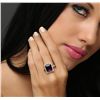 Image 1 : 14KT Yellow Gold 5.81ct Amethyst and Diamond Ring