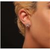 Image 2 : 14KT Rose Gold 1.68ctw Diamond Earrings