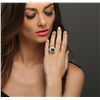 Image 2 : 14KT Yellow Gold 3.82ct Emerald and Diamond Ring