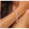 Image 2 : 14KT White Gold 7.89ctw Diamond Tennis  Bracelet