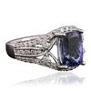 Image 2 : 14KT White Gold 2.53ct Tanzanite and Diamond Ring