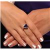 Image 2 : 14KT Yellow Gold 3.50ct Tanzanite and Diamond Ring
