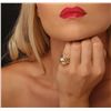 Image 2 : 14KT Yellow Gold 0.15ctw Diamond Ring